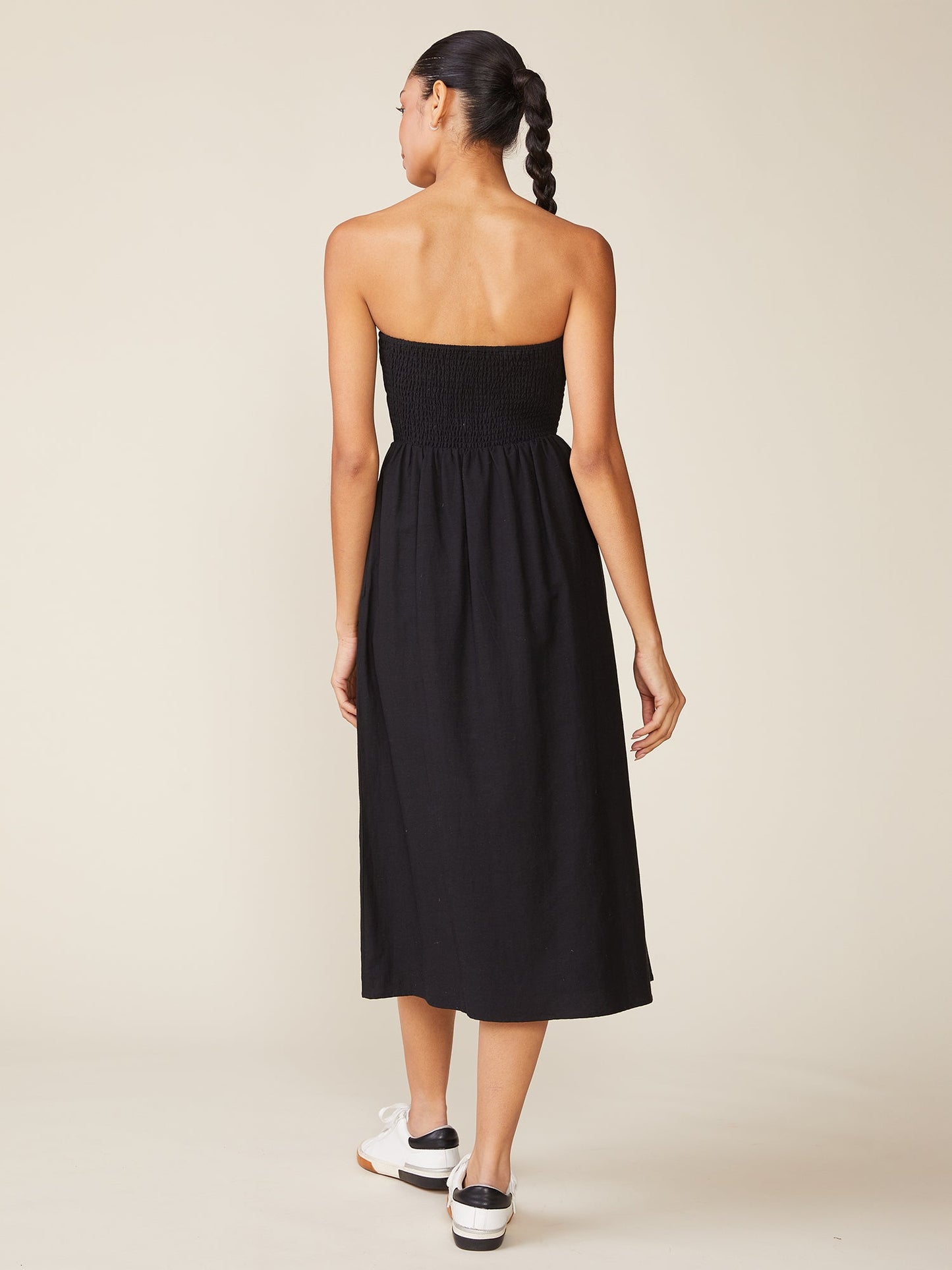 Walking on Sunshine Linen Midi Dress