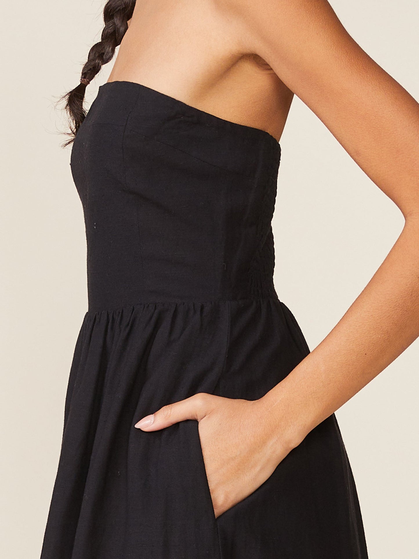 Walking on Sunshine Linen Midi Dress