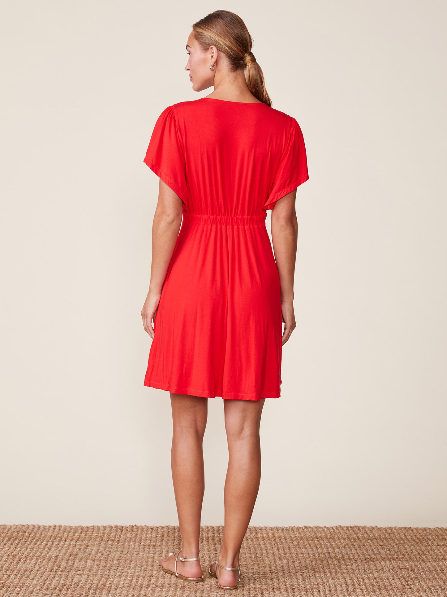 Legendary Cinched V-neck Mini Dress