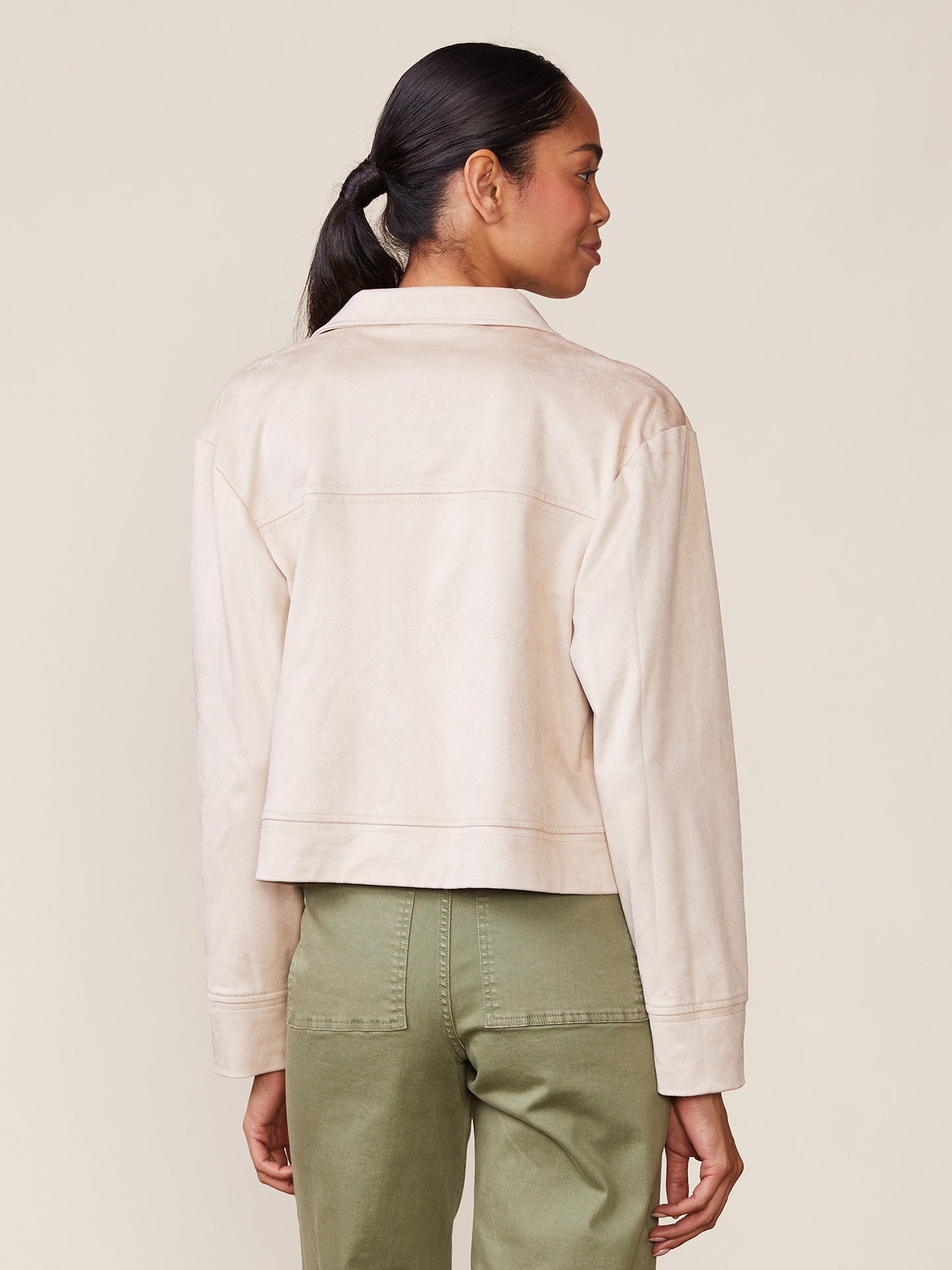 Suede Patch Pocket Jacket