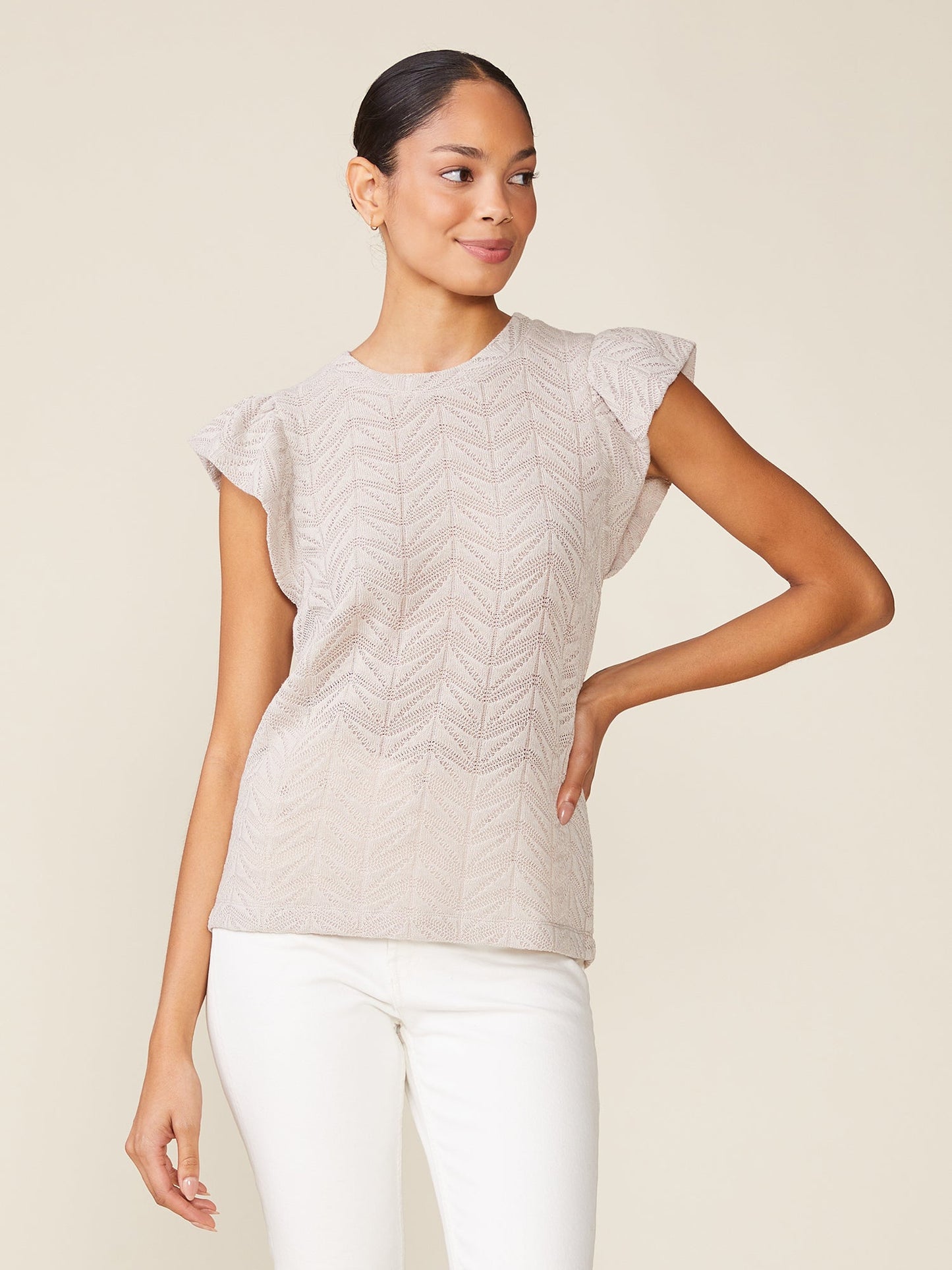 Loved by You Flutter Sleeve Crew