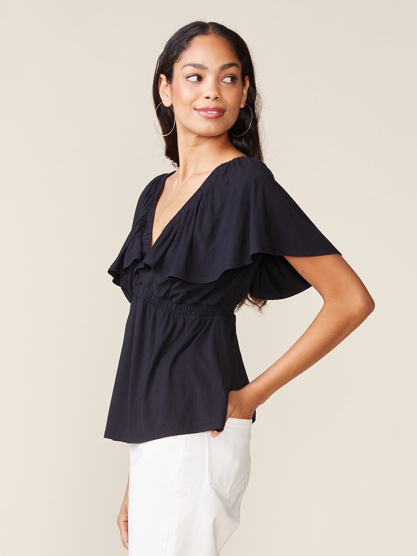 Legendary Modal Ruffle Top