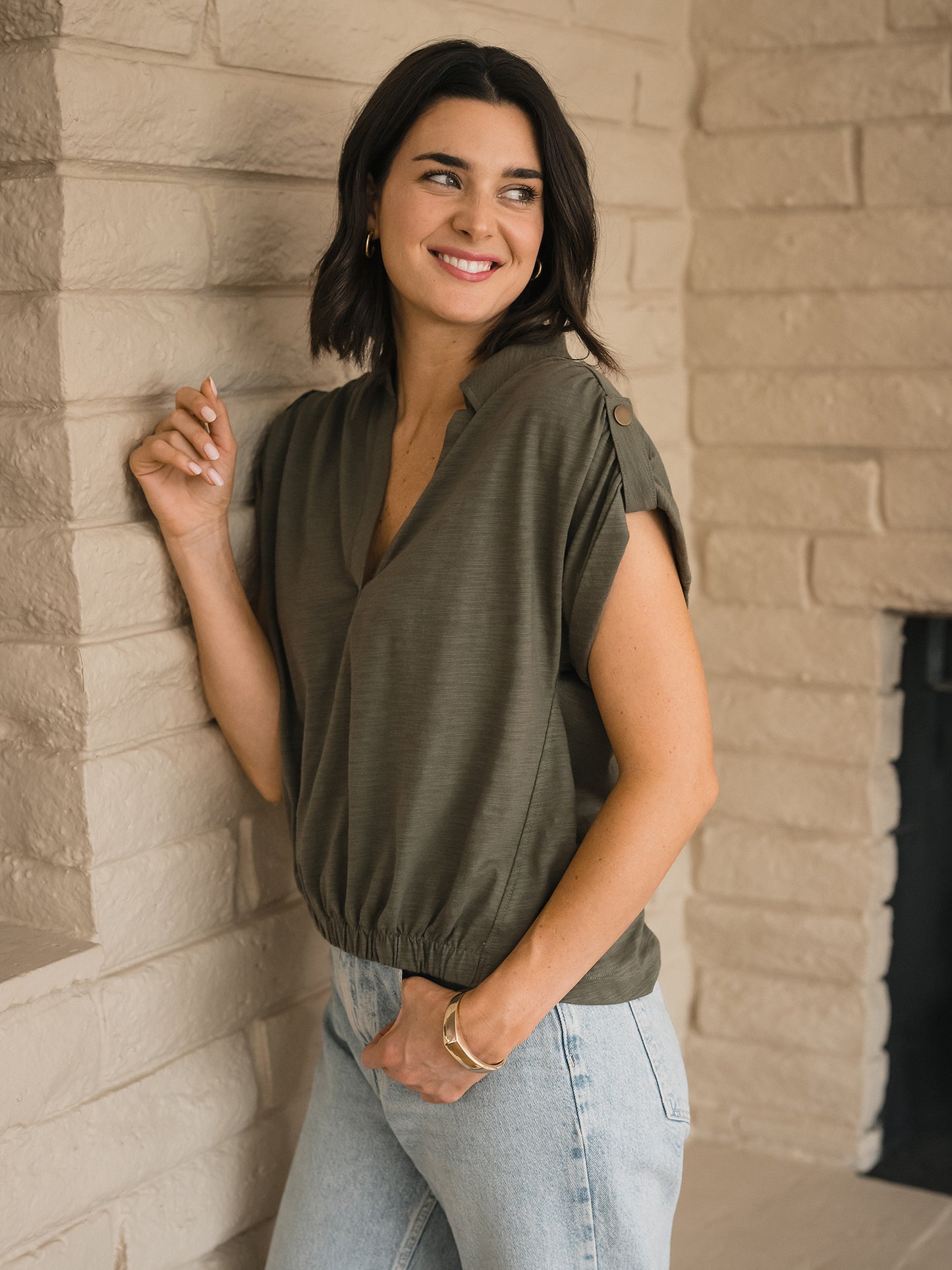 Slub Tab Sleeve Popover