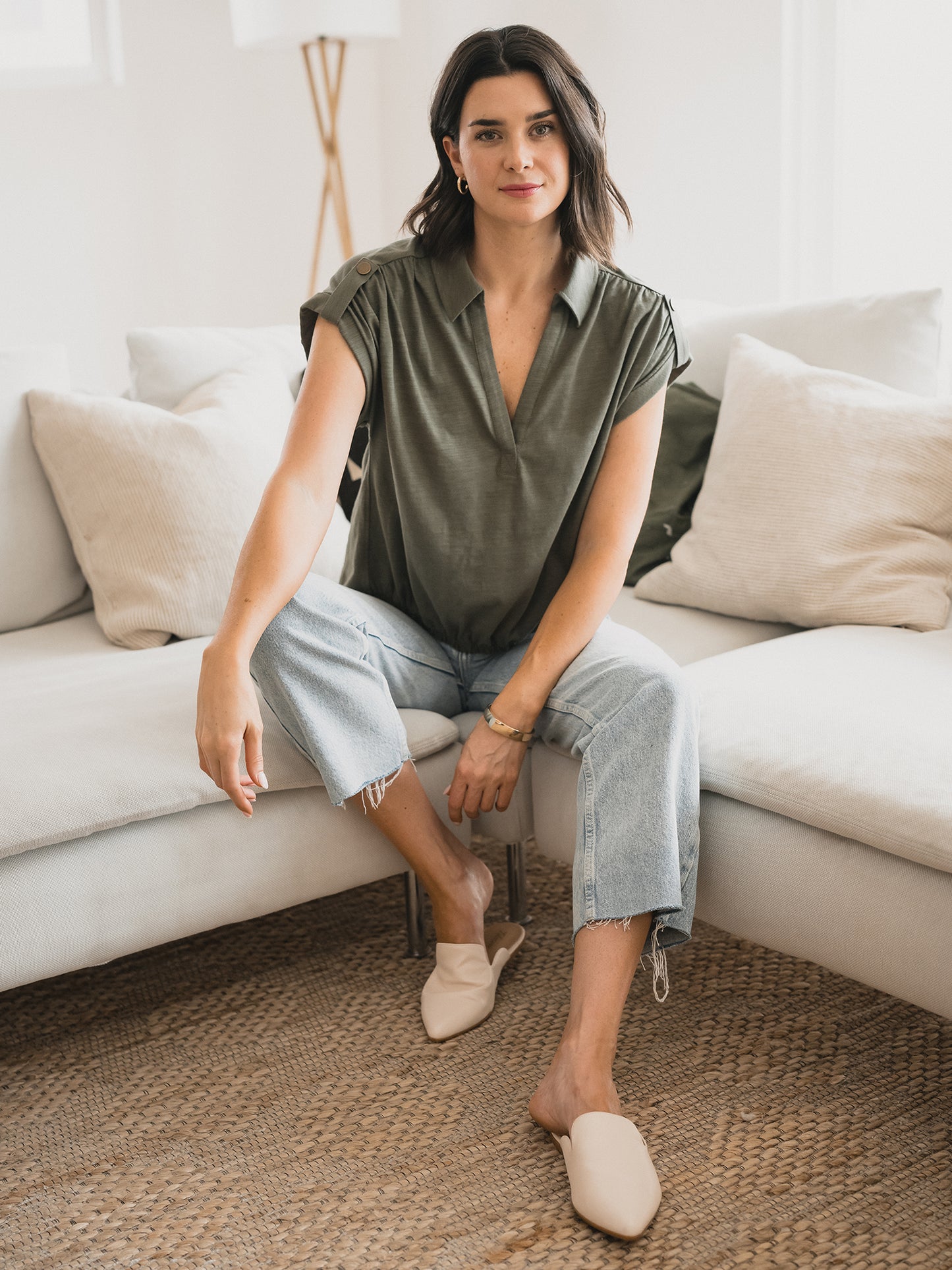 Slub Tab Sleeve Popover