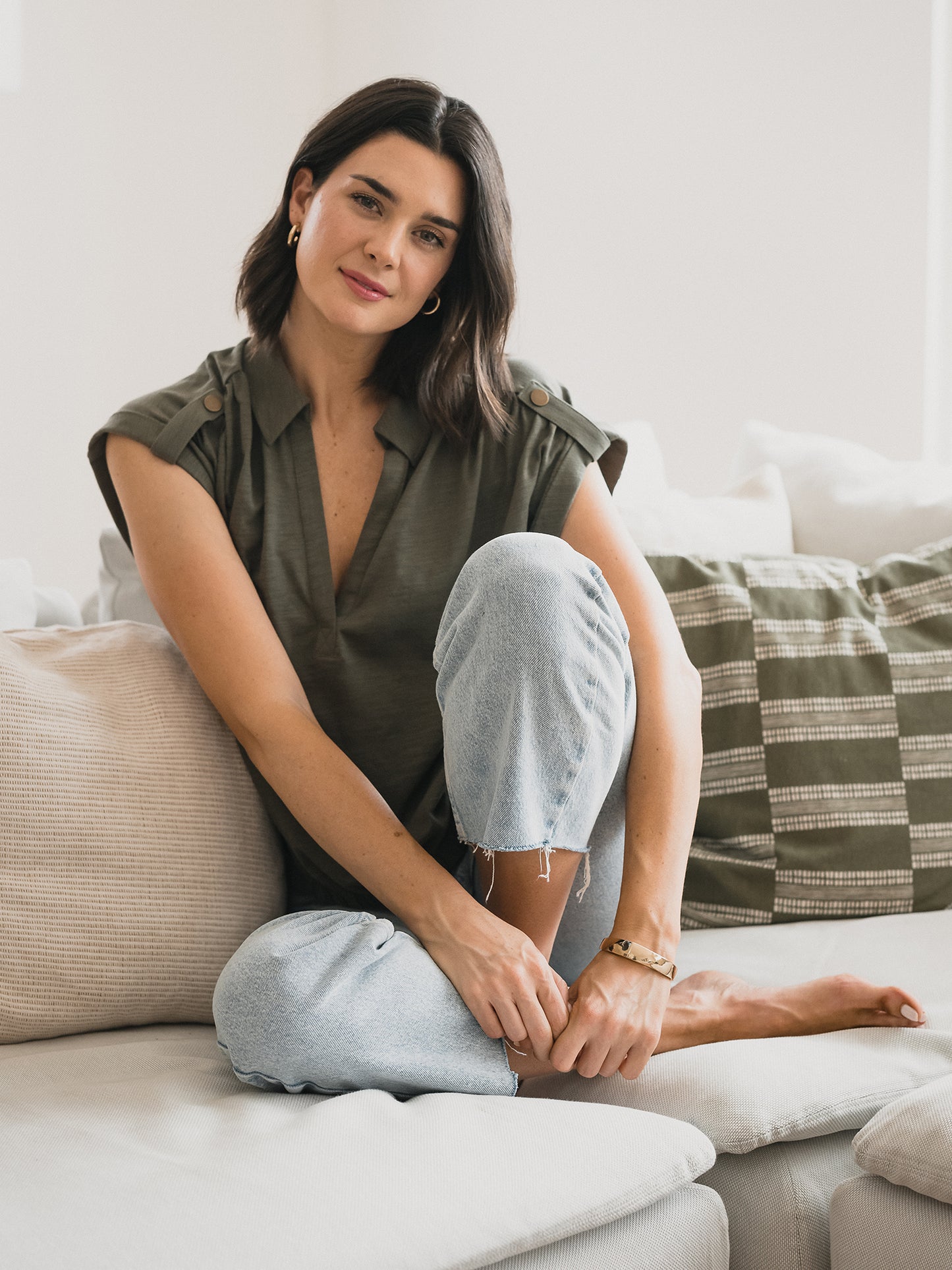 Slub Tab Sleeve Popover