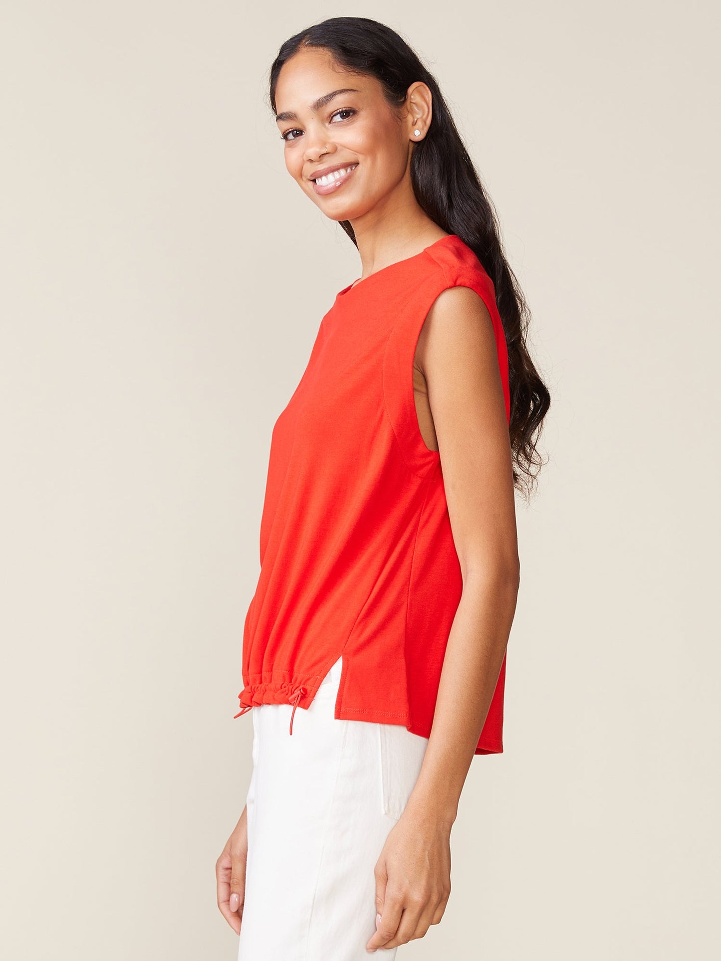 Fine Rib Bungee Muscle Tee