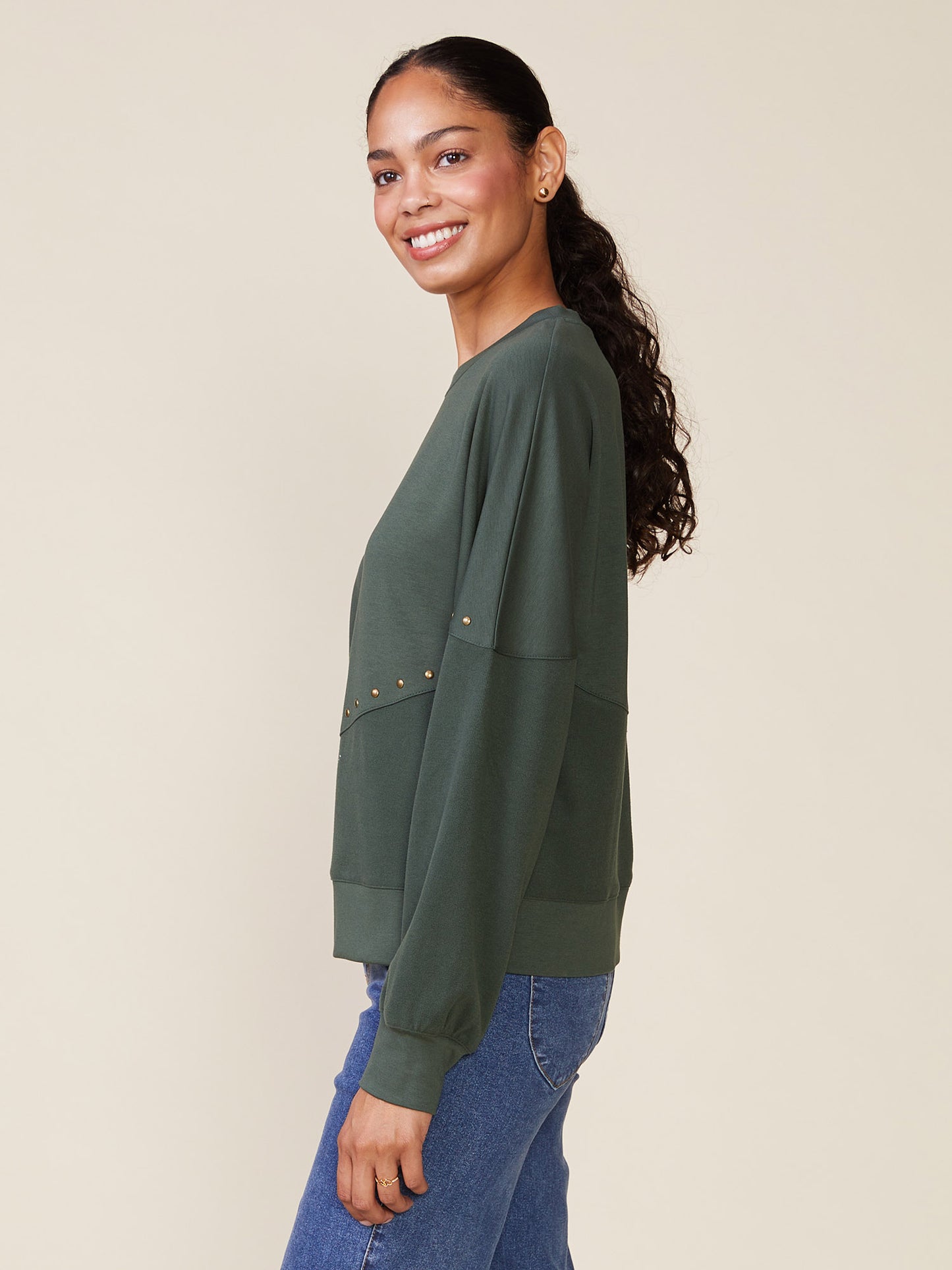 Studded Duet Pullover
