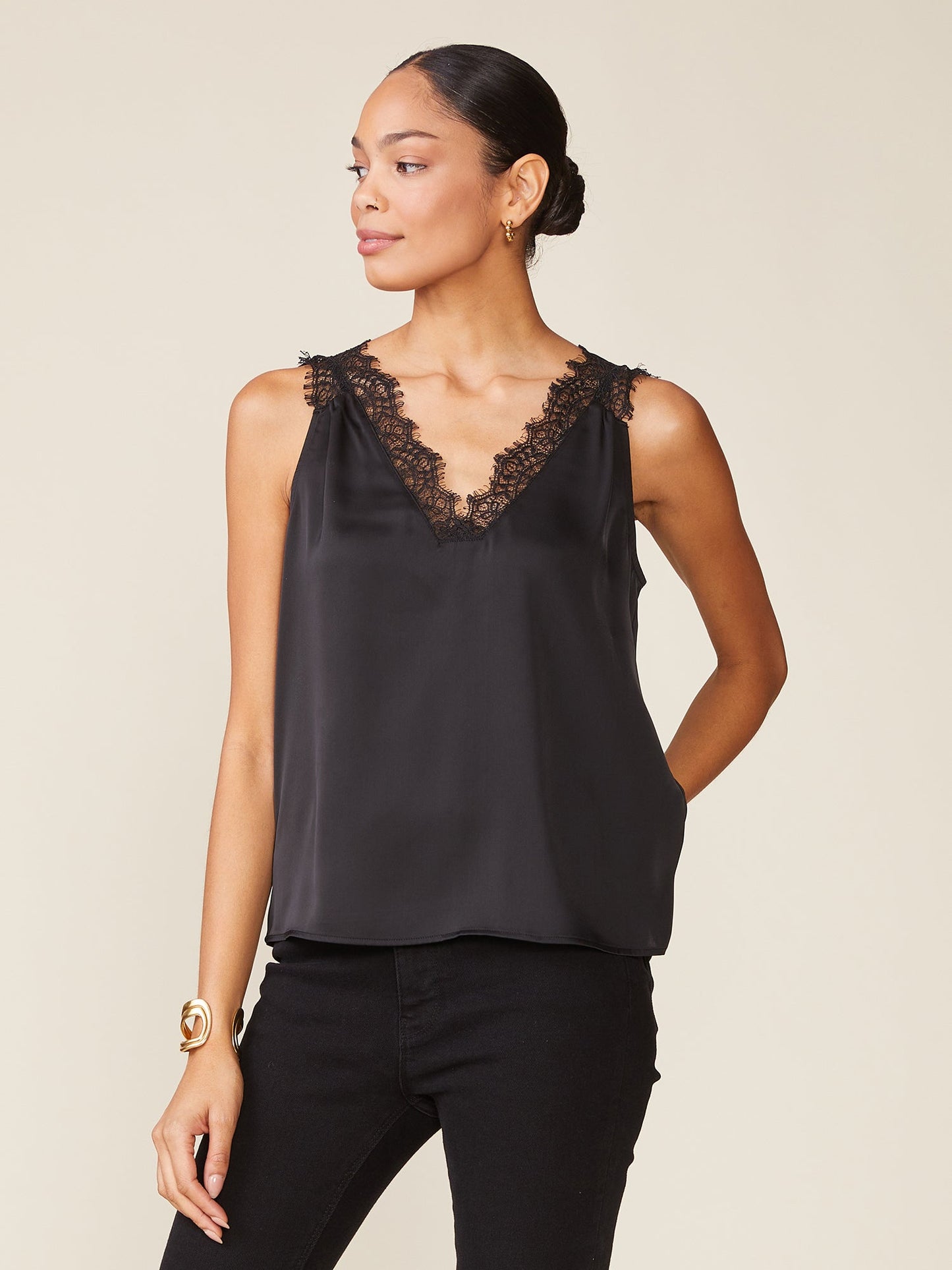 Made You Look Lace Trim Cami