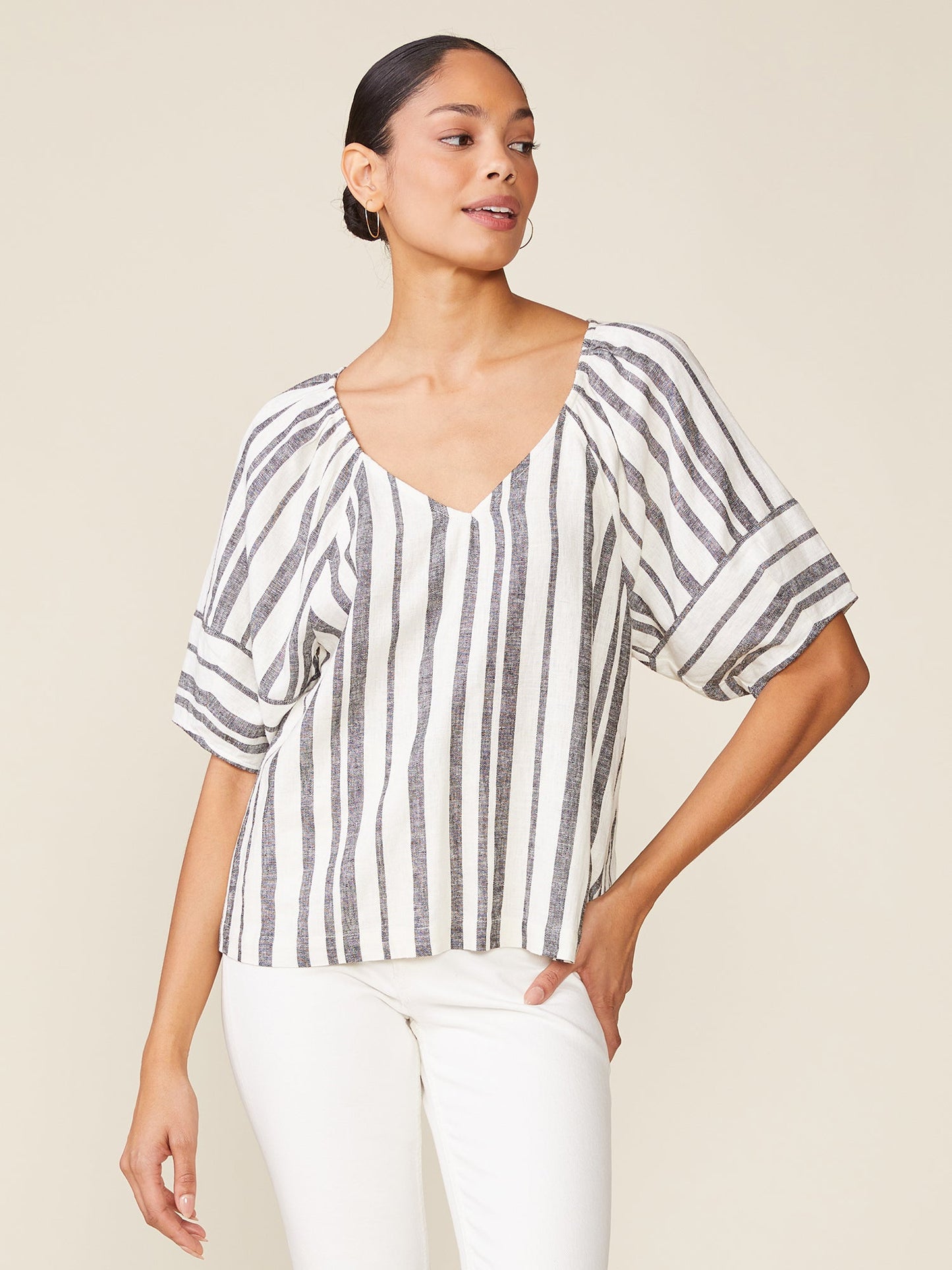 All Down The Line Linen Top