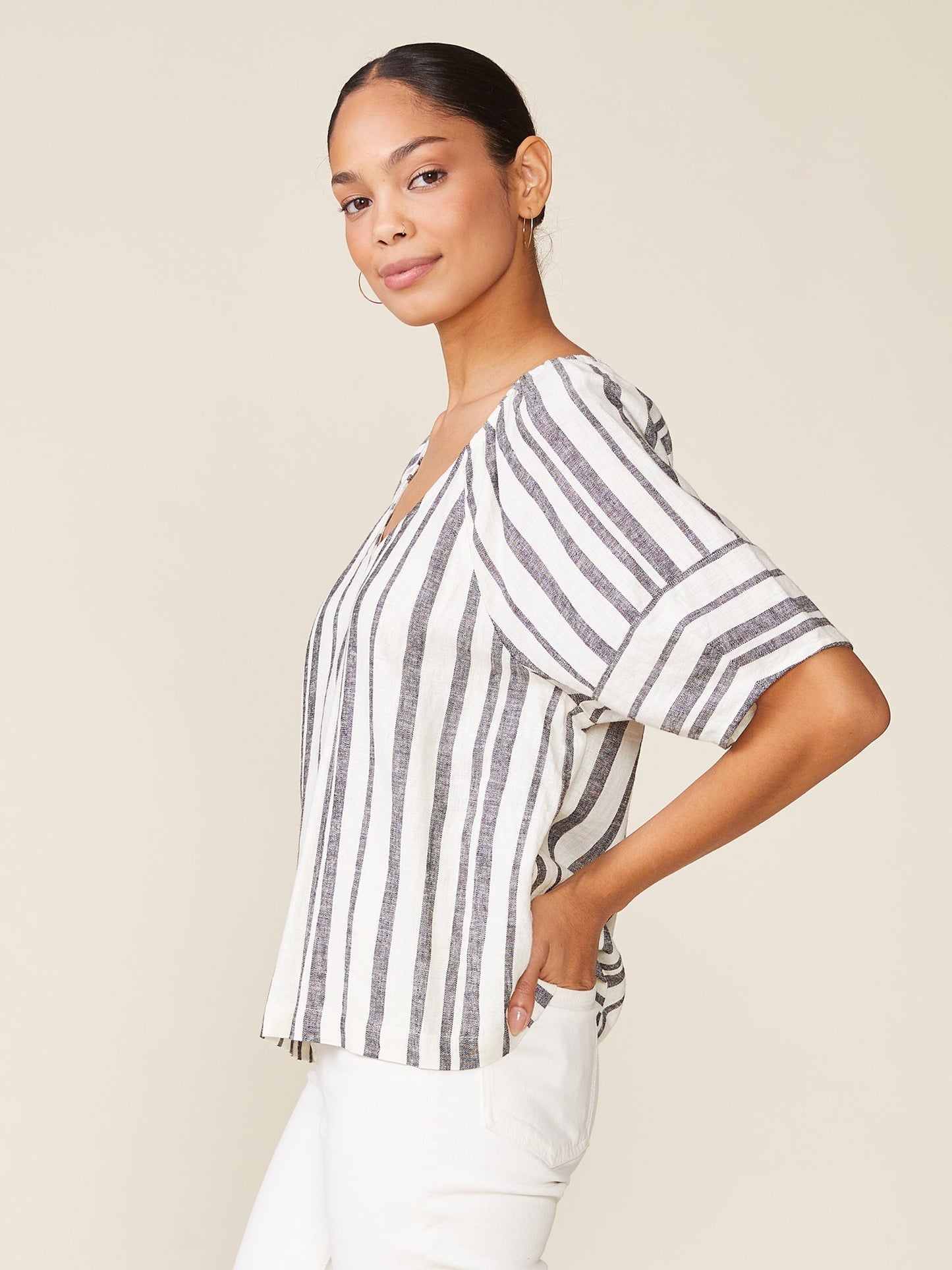All Down The Line Linen Top