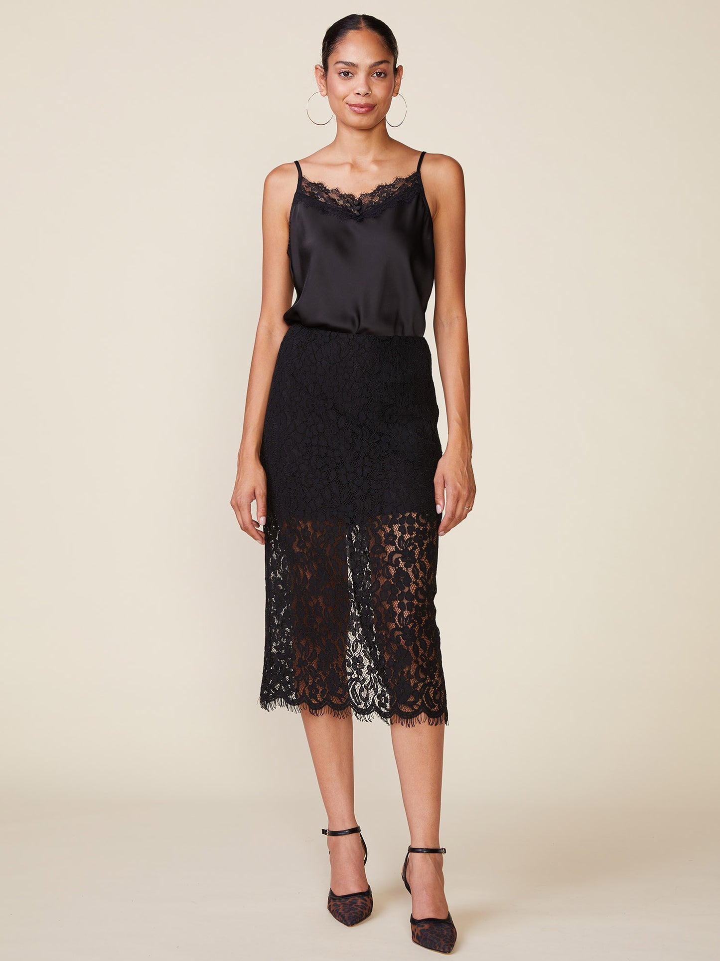 Lace Midi Skirt