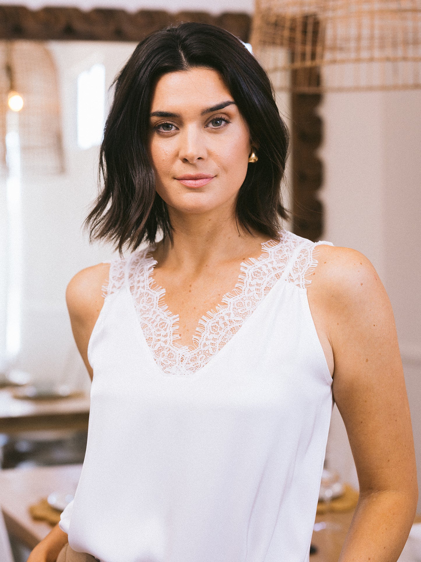 Made You Look Lace Trim Cami