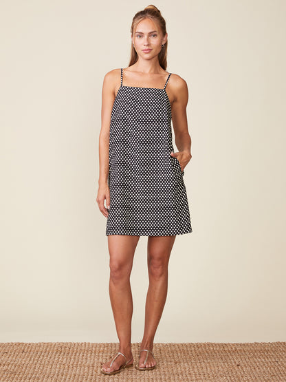 Polka Dot Spaghetti Strap Mini Dress