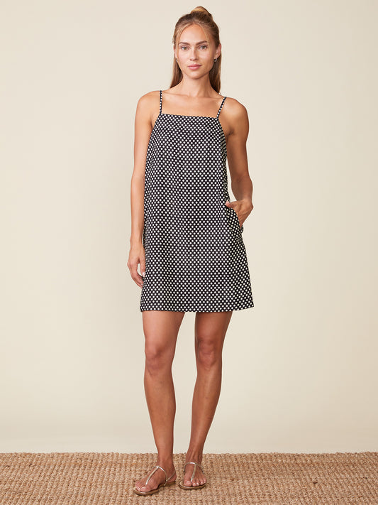 Polka Dot Spaghetti Strap Mini Dress