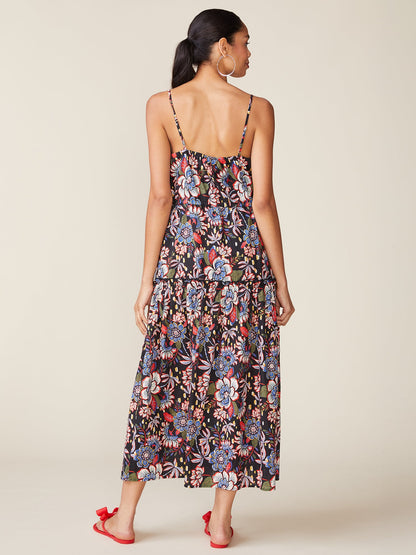Textured Side Tie Maxi Dress
