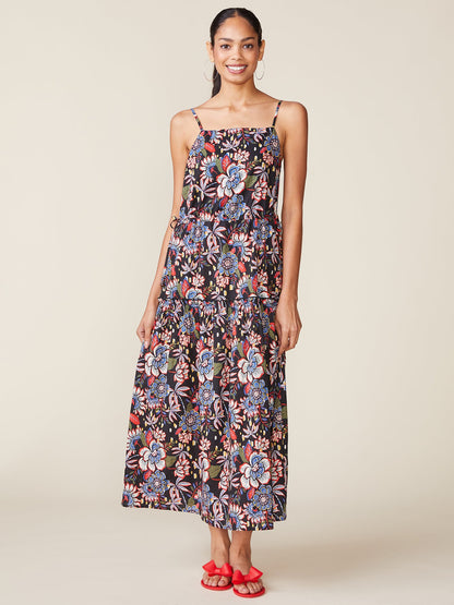 Textured Side Tie Maxi Dress