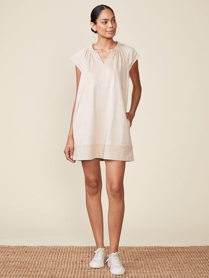 Double Sleeve Suede Dress