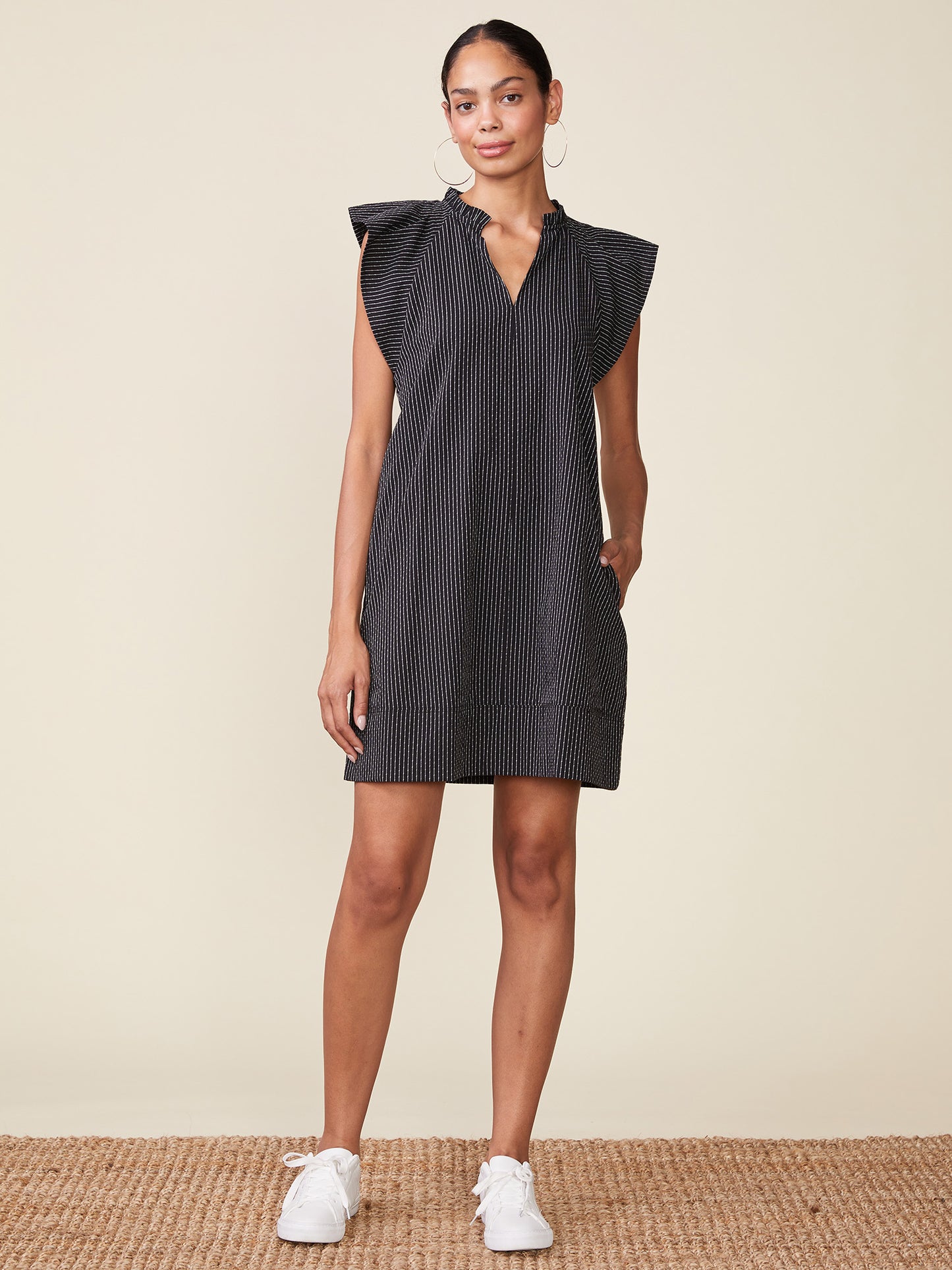 Ticket Stripe Pocket Dress