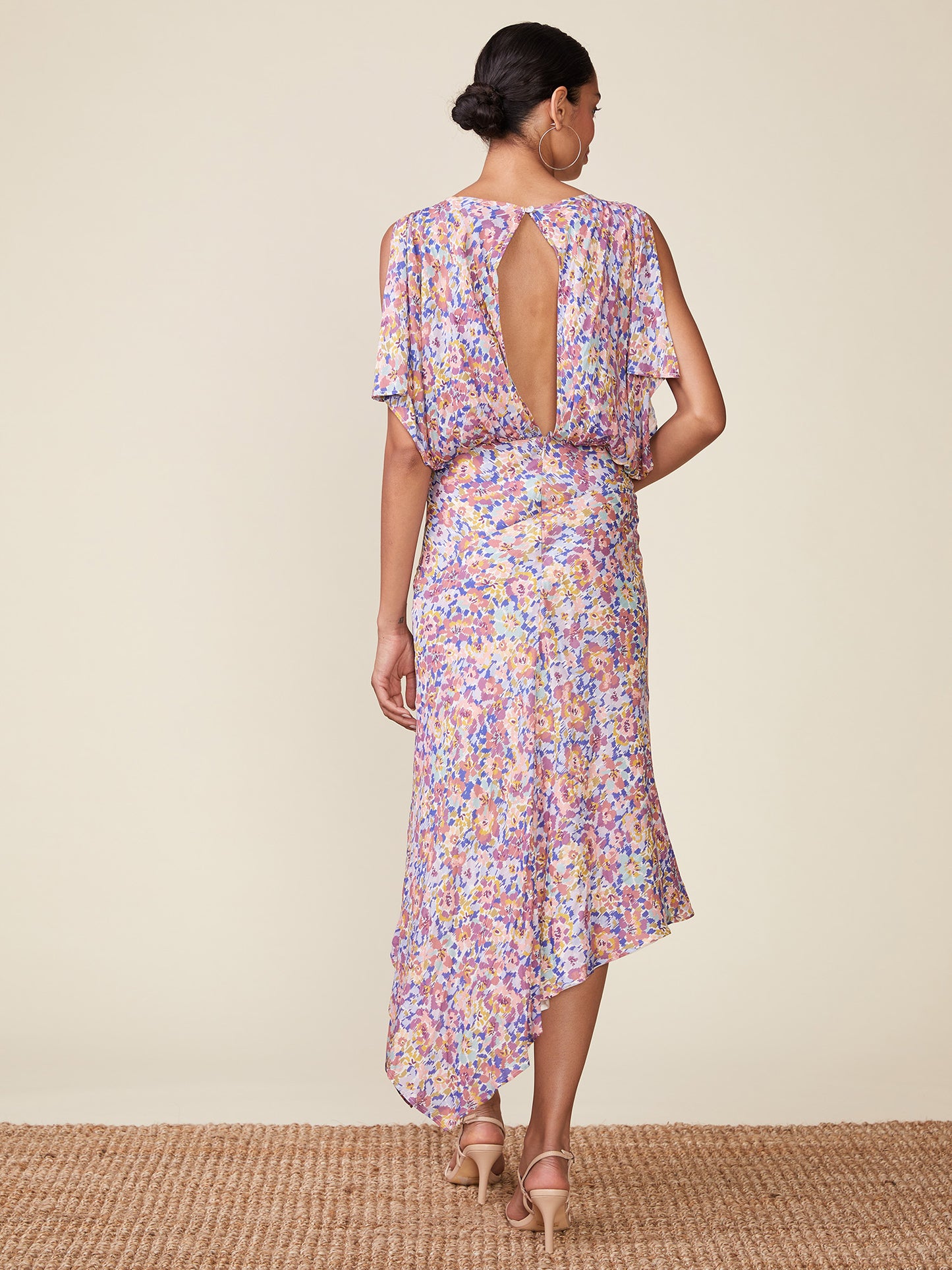 Floral Printed Bias Dress