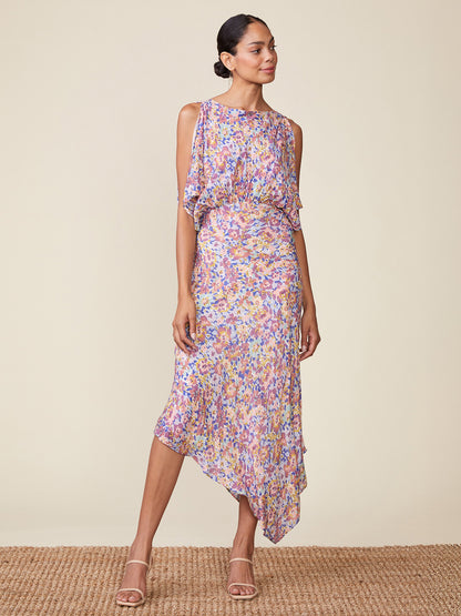 Floral Printed Bias Dress