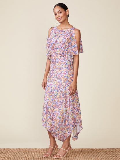 Floral Printed Bias Dress