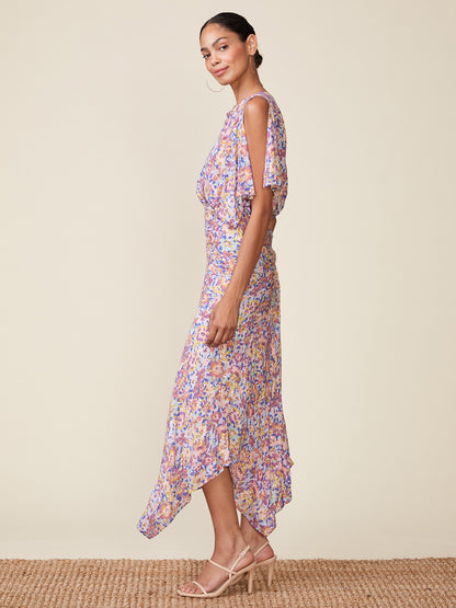 Floral Printed Bias Dress