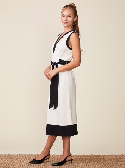 Color Block Tie Dress