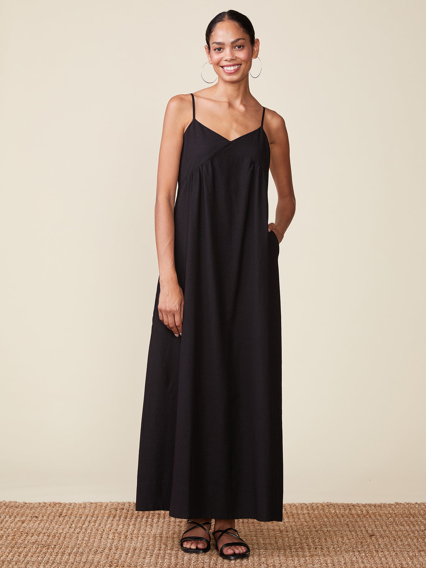 Linen Maxi Cami Dress