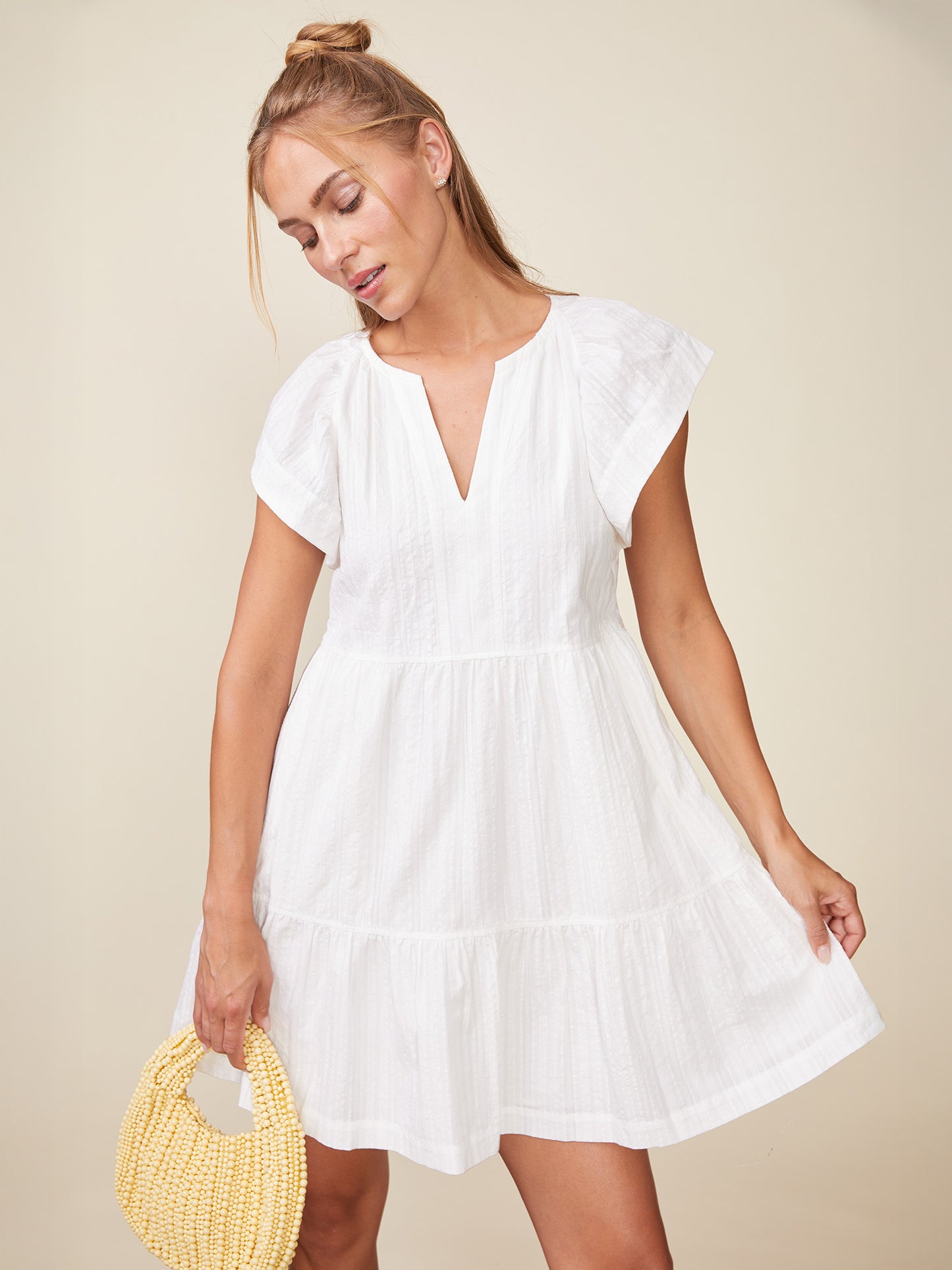 Textured Cotton Everyday Dress