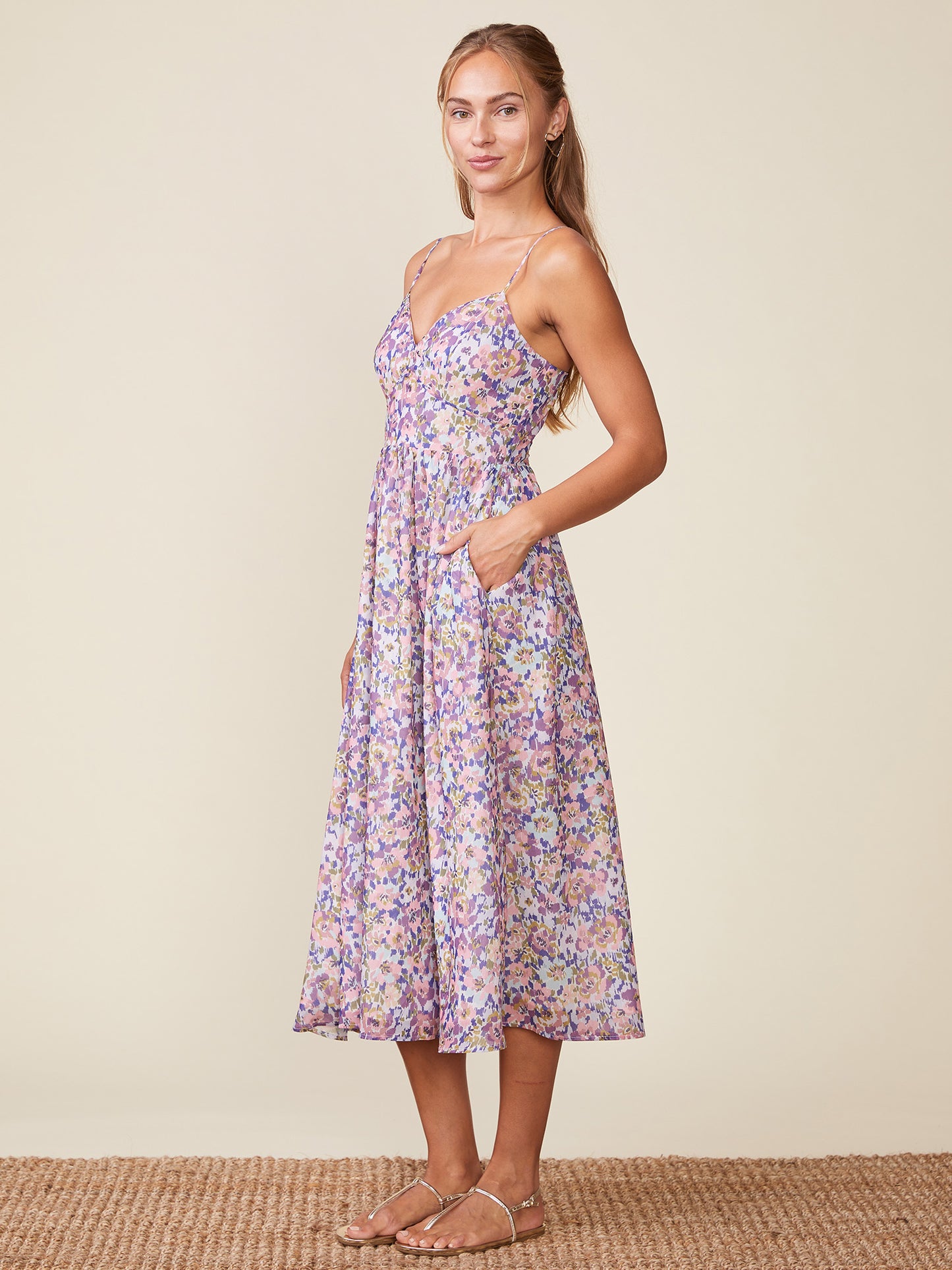 Cami Strap Yoryu Midi Dress