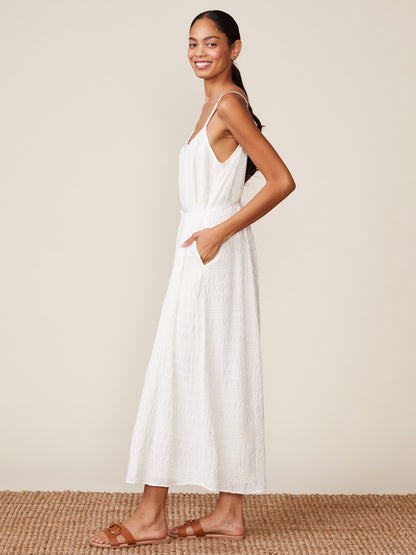 Boho Textured Maxi with Tie