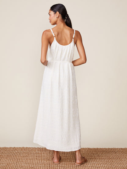 Boho Textured Maxi with Tie