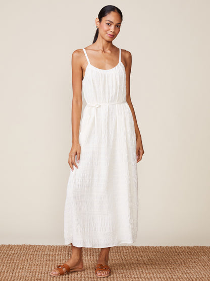 Boho Textured Maxi with Tie