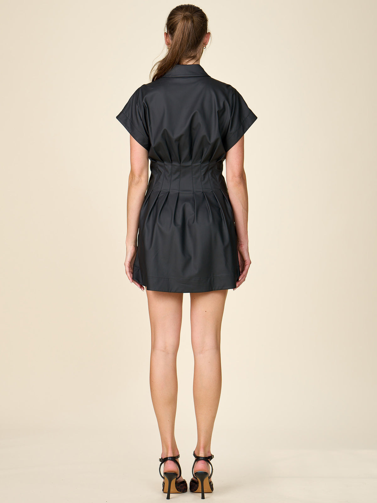 Corset Vegan Leather Dress