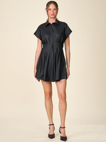 Corset Vegan Leather Dress