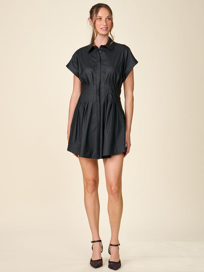 Corset Vegan Leather Dress