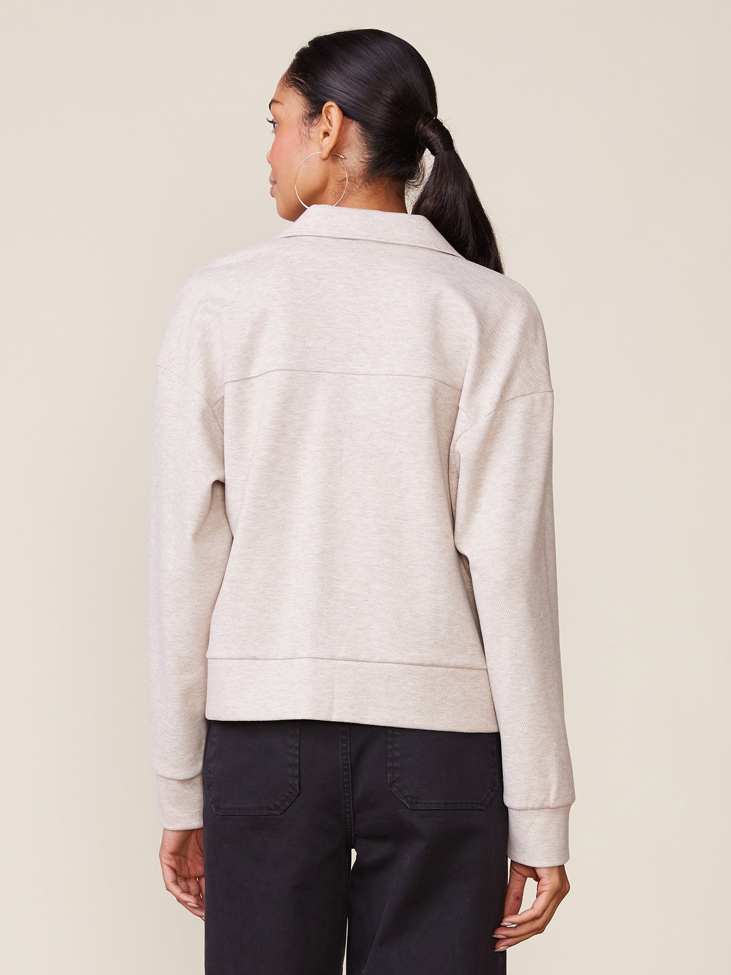 Brushed Knit Twill Jacket