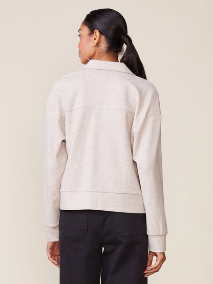 Brushed Knit Twill Jacket