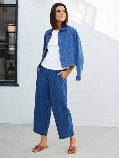 Denim Patch Pocket Jacket