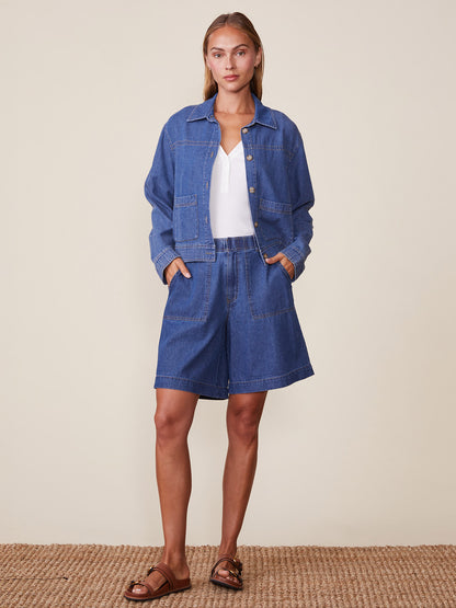 Denim Patch Pocket Jacket
