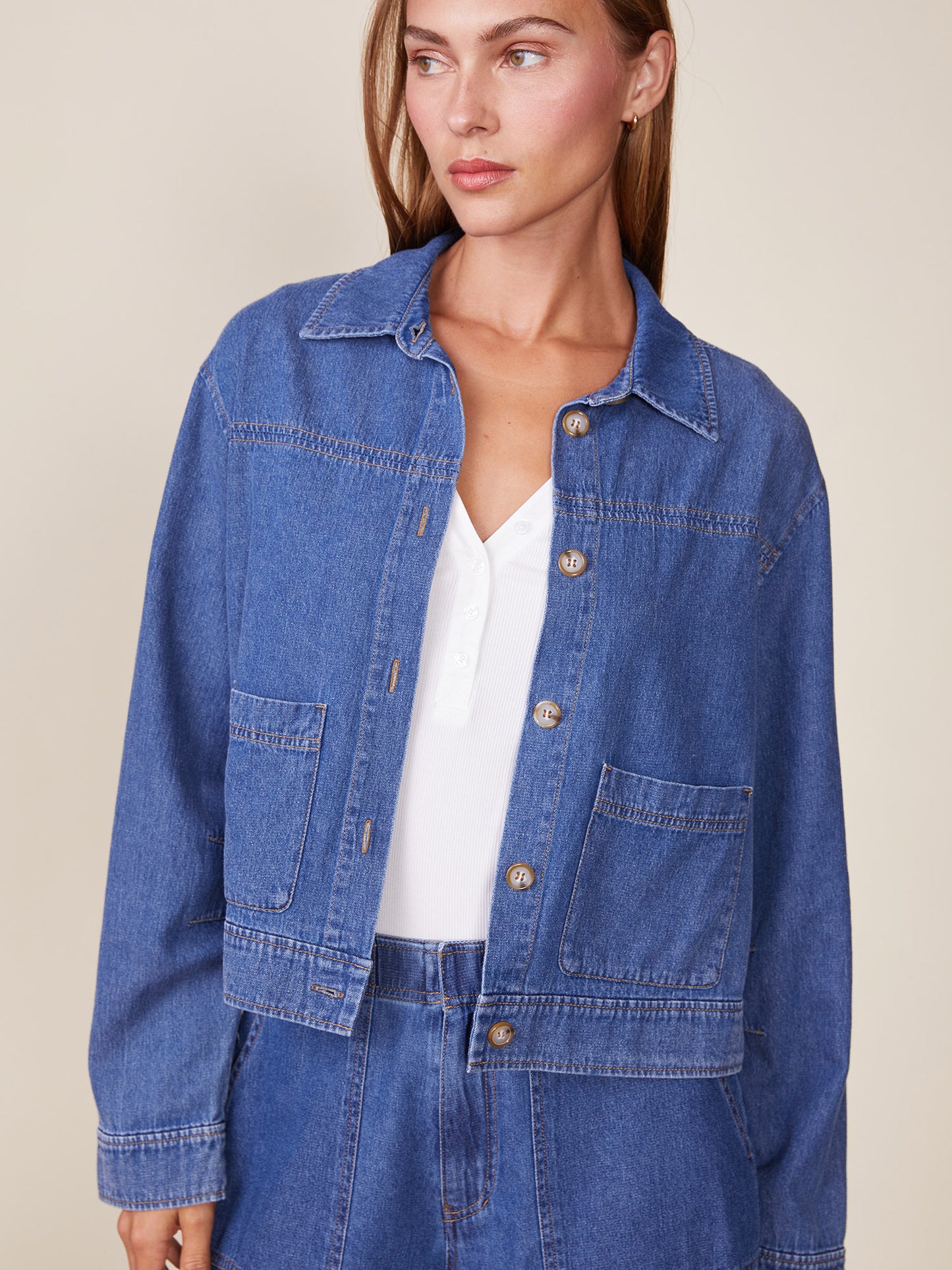 Denim Patch Pocket Jacket