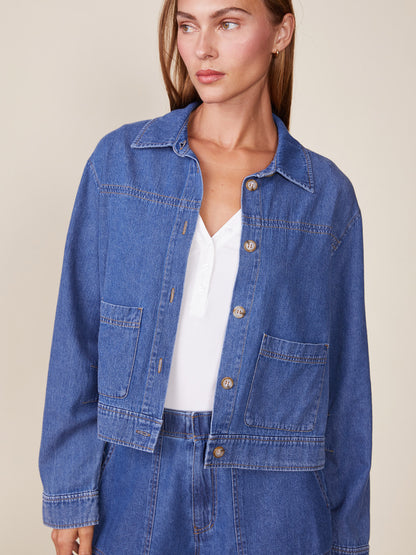 Denim Patch Pocket Jacket