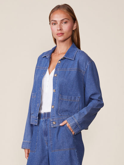 Denim Patch Pocket Jacket