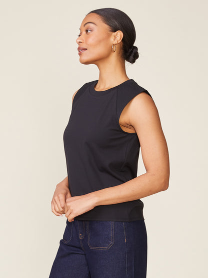 Mercury Ponte and Poplin Trapunto Tee