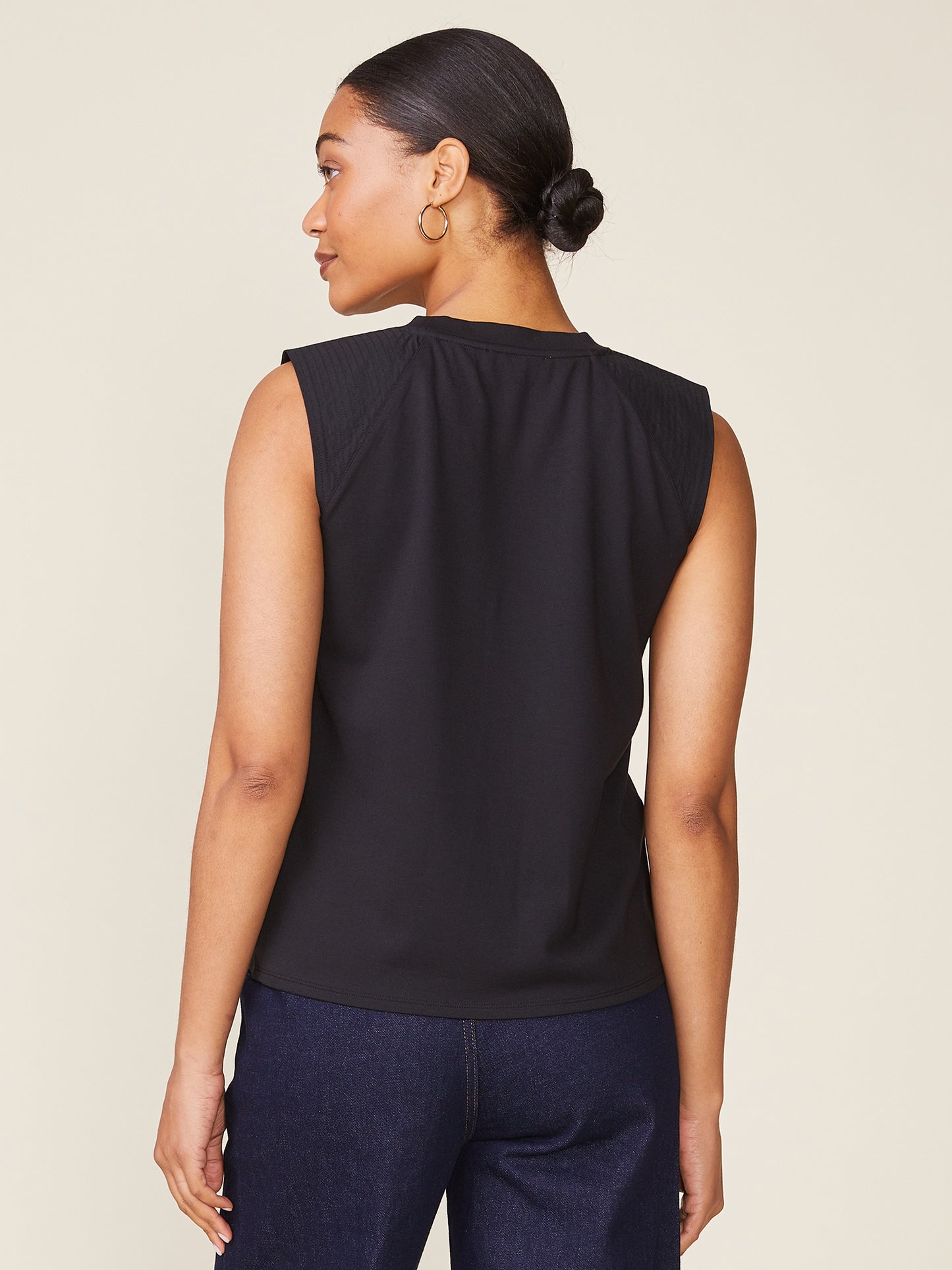 Mercury Ponte and Poplin Trapunto Tee