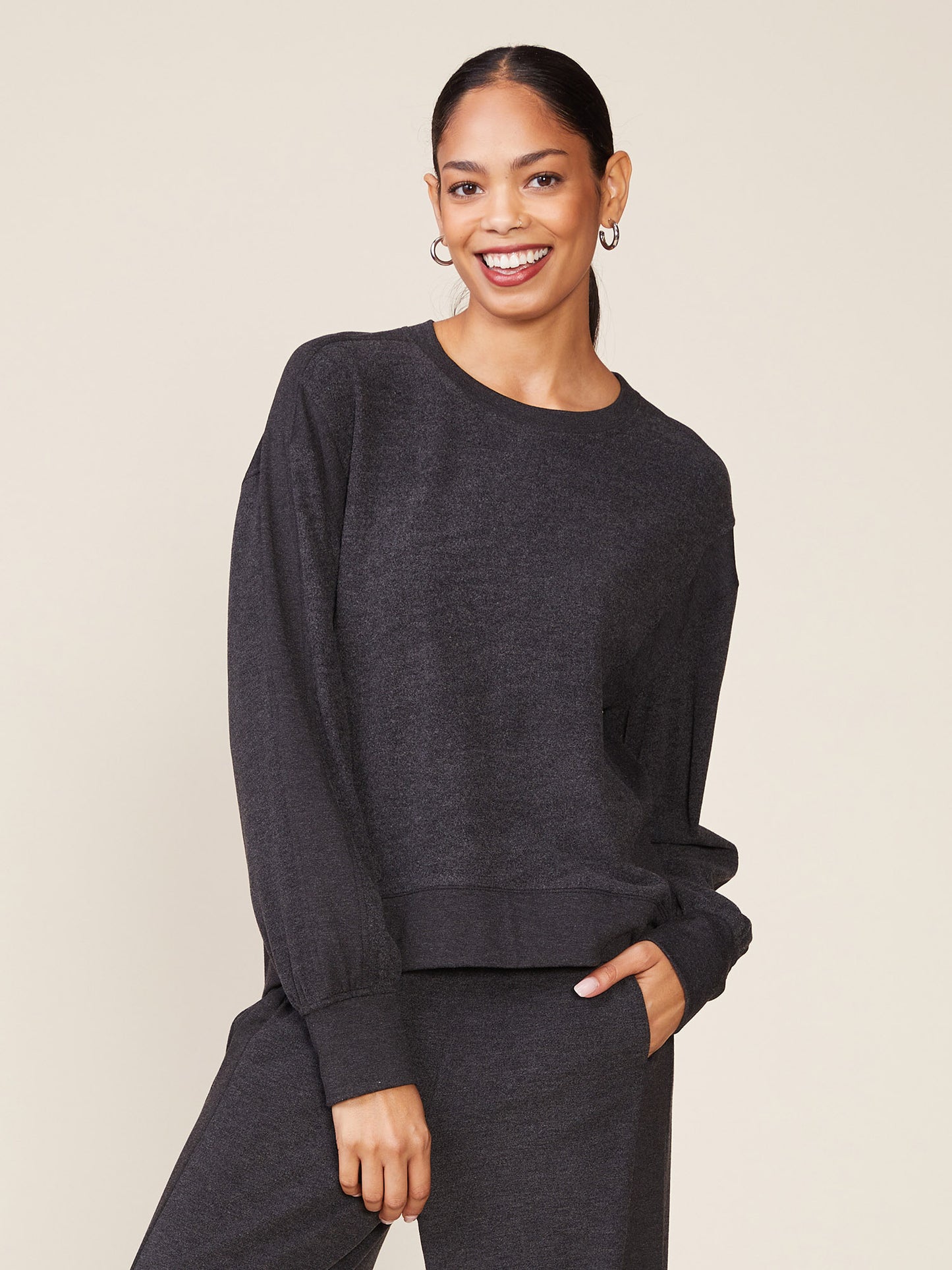 Duet Contrast Inset Pullover