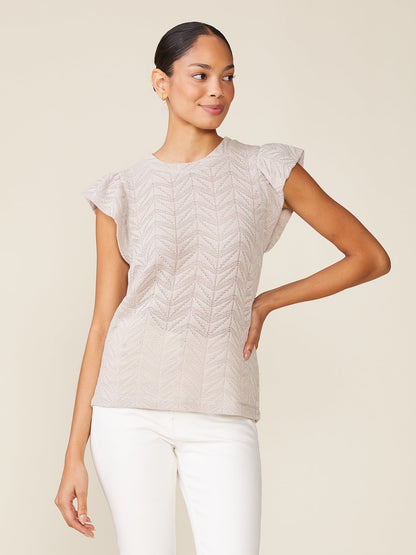 Loved by You Flutter Sleeve Crew
