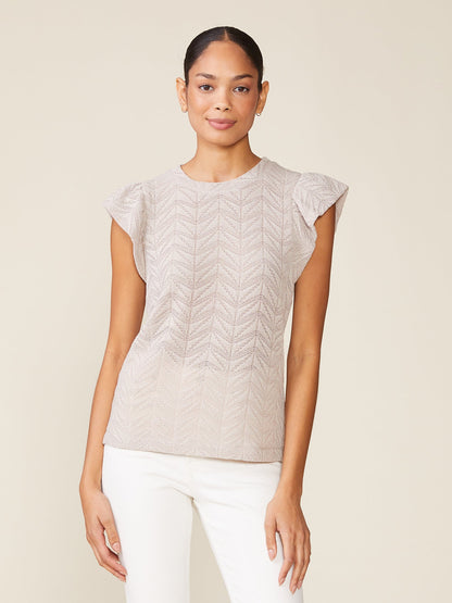 Loved by You Flutter Sleeve Crew