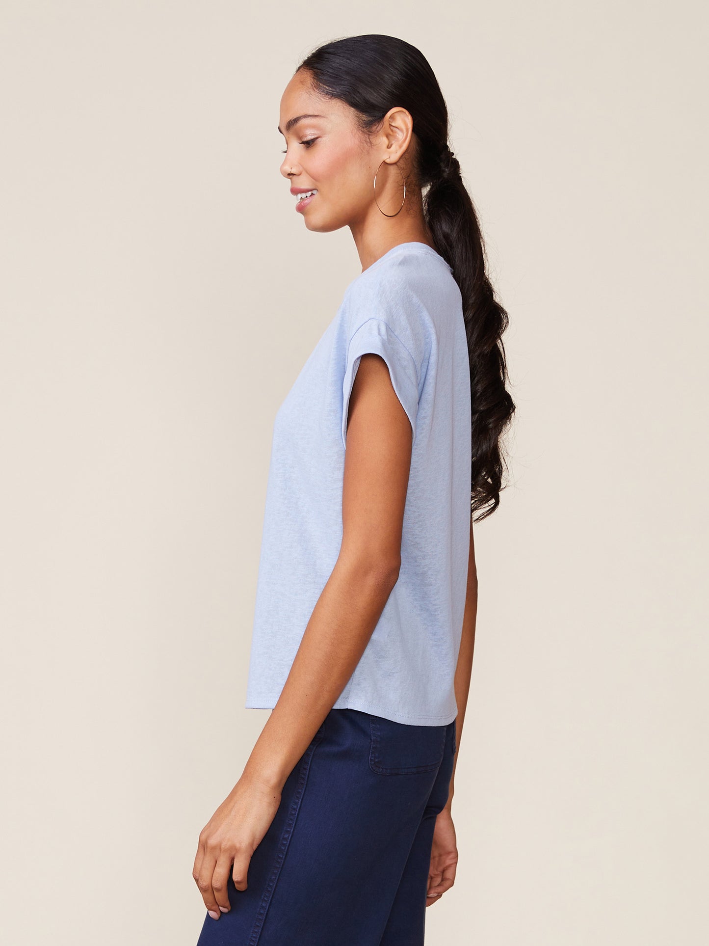 Born to Run Linen Like Tee