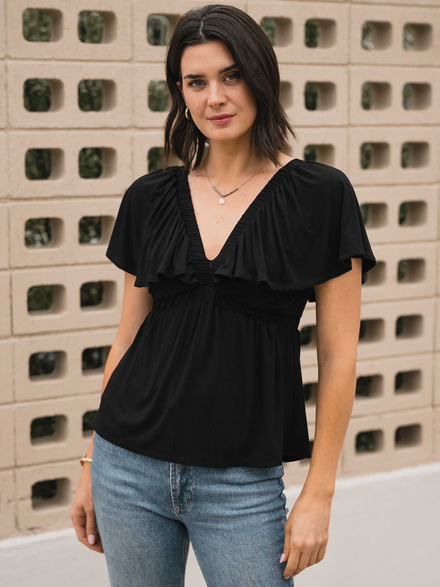 Legendary Modal Ruffle Top